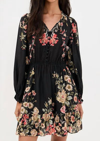 Sea - Jolie Print Long Sleeve Mini Dress