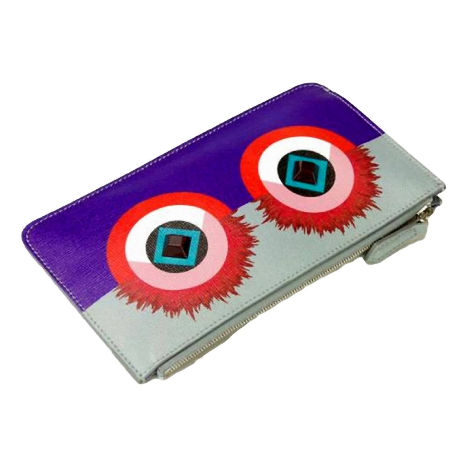 Fendi - Women's Monster Zip Pouch Clutch Cosmetic Bag