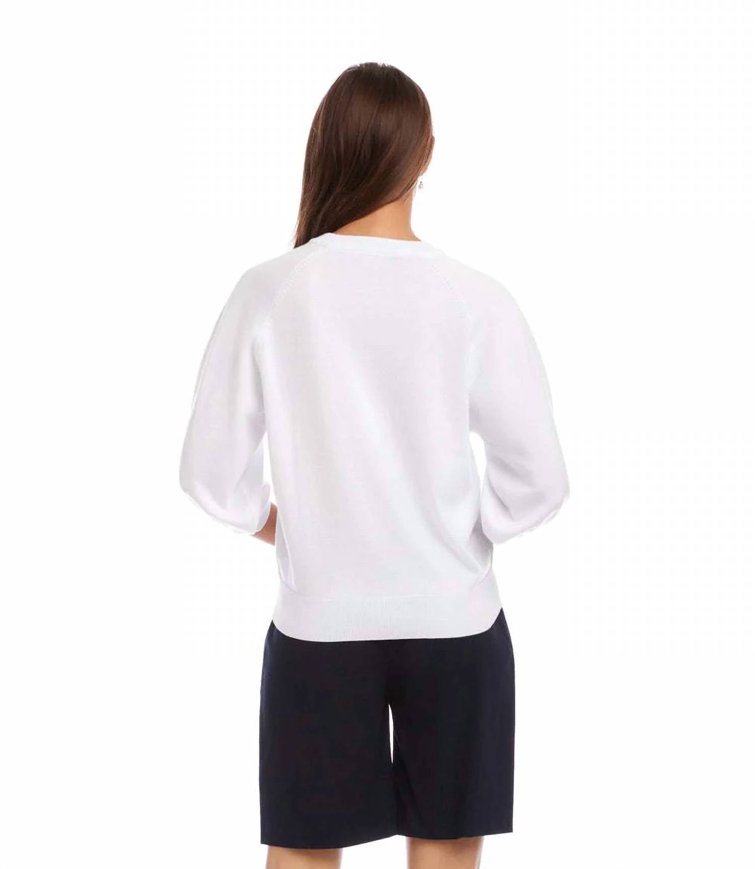 Karen Kane - Puff Sleeve Raglan Sweater