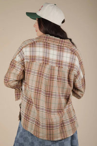 Very J - Women's Contrast Long Sleeves Shirt