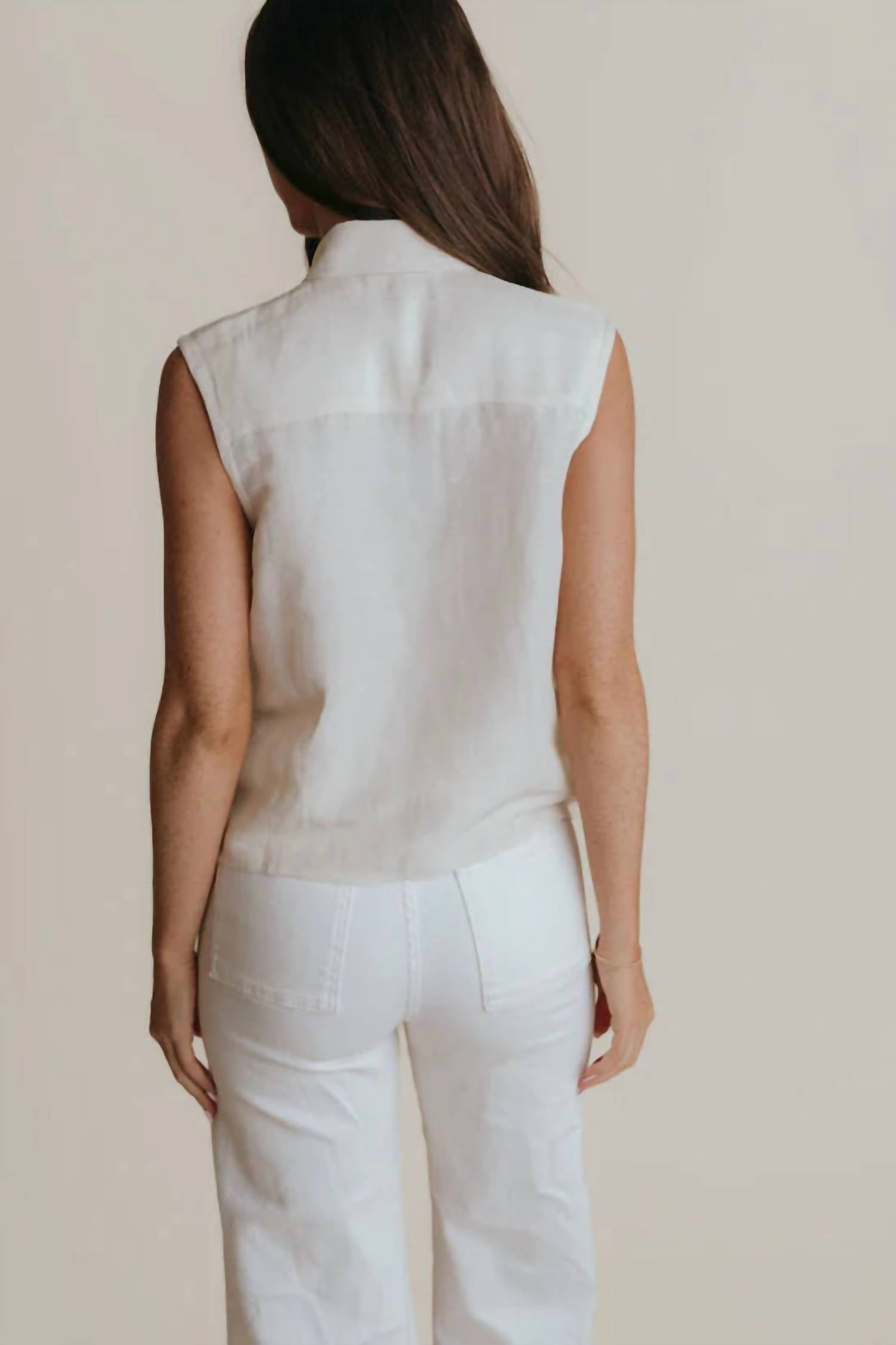Laroque - Paige Collared Sleeveless Top