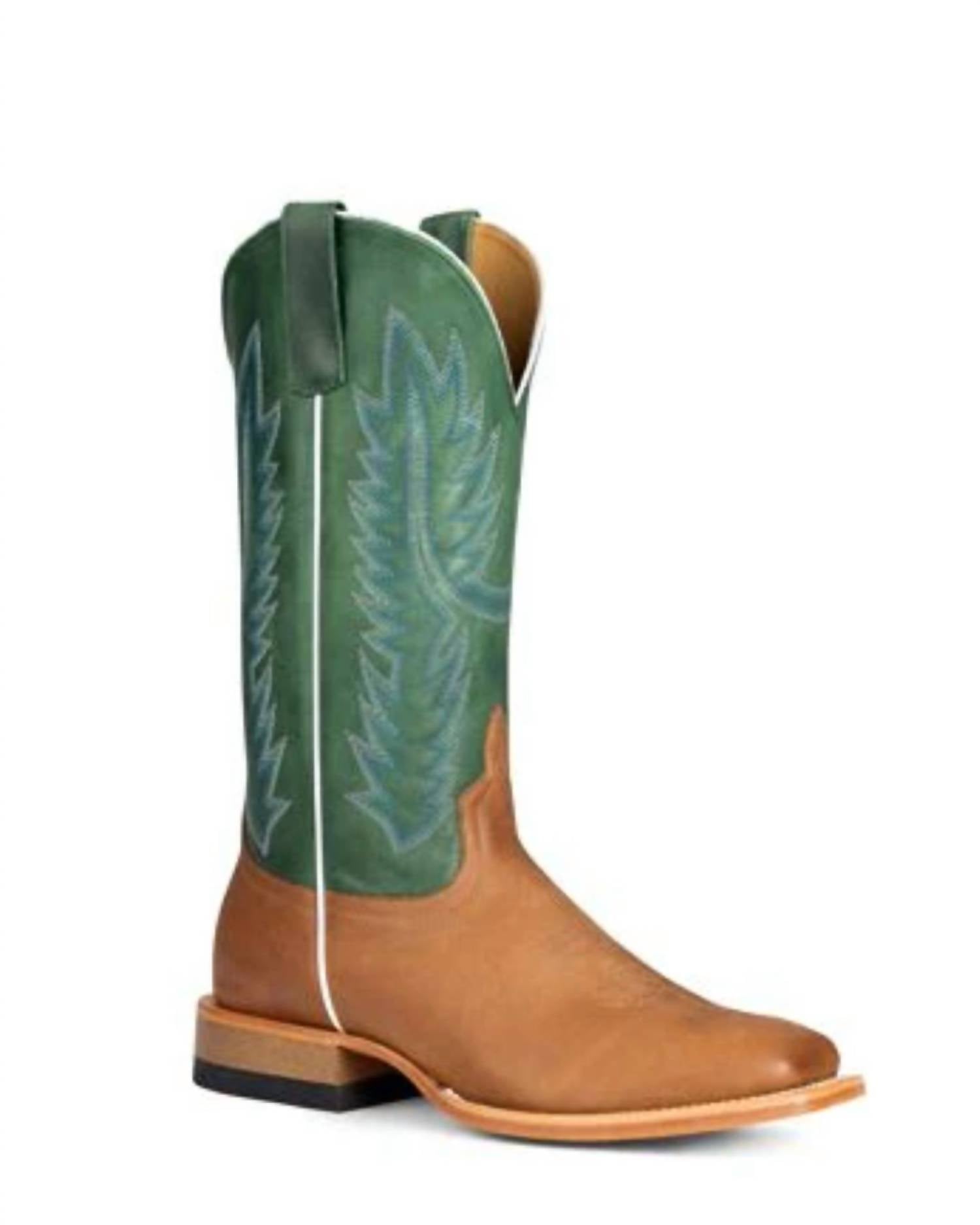 Anderson Bean Boots Men's Horse Power Pull Up Leather Boot in tan - men's boots
