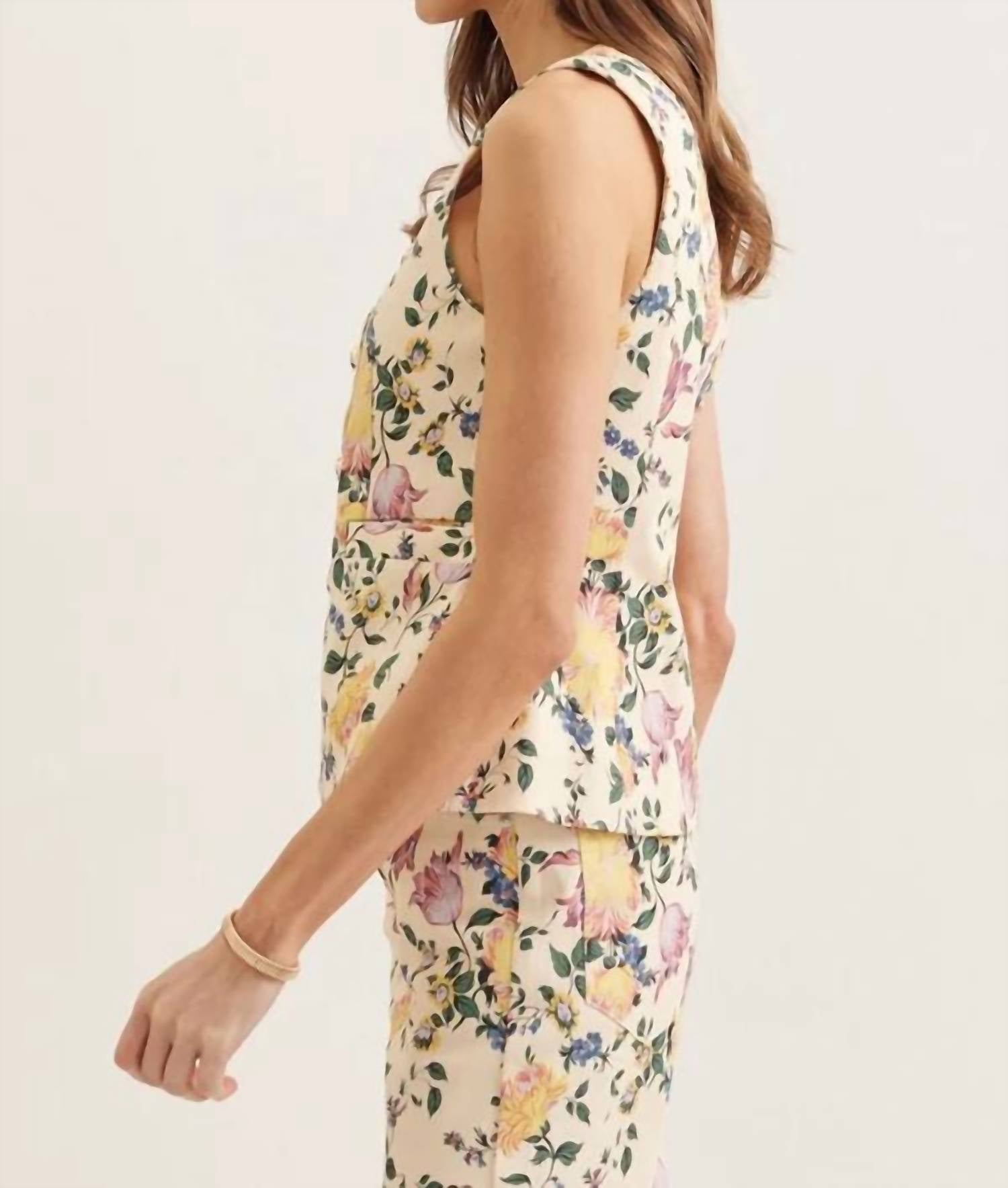 Entro - Emma Floral Print Top