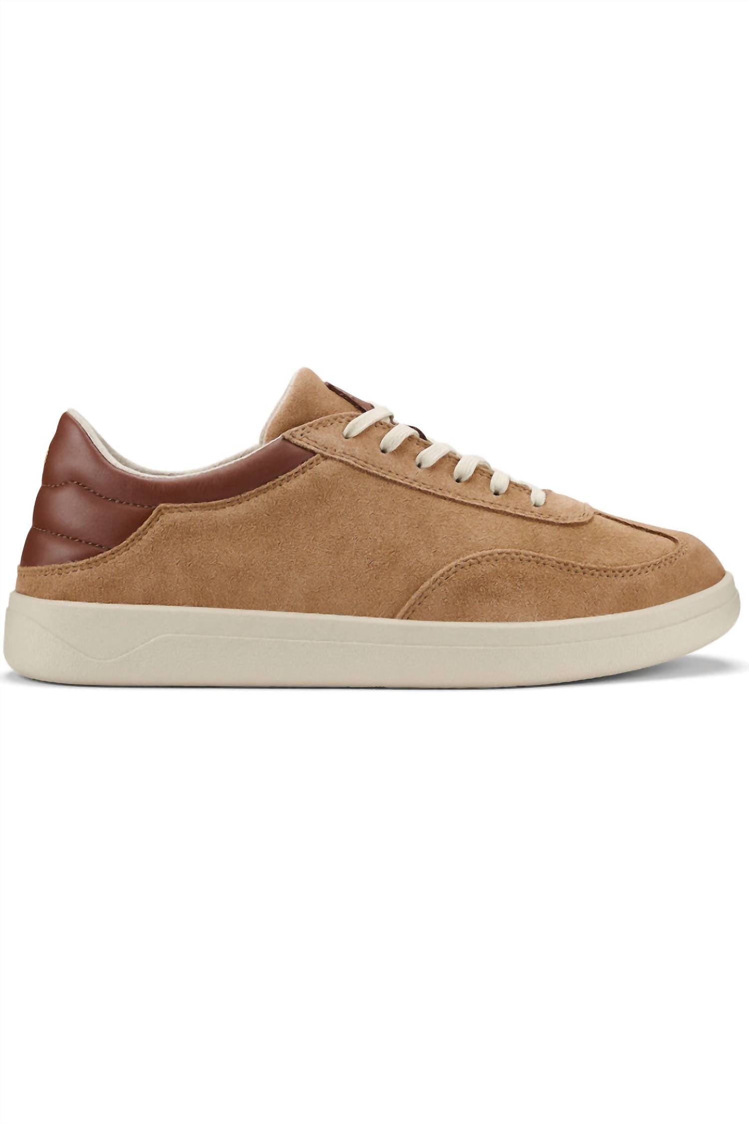 OluKai Men's Punini Suede Sneakers in tan toffee - men's sneaker