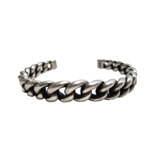 Saint Laurent - Women's Gunmetal Chain Link Cuff Bracelet