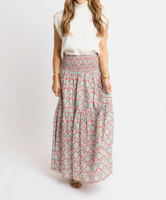 Karlie - Paris Floral Smock Tier Maxi Skirt
