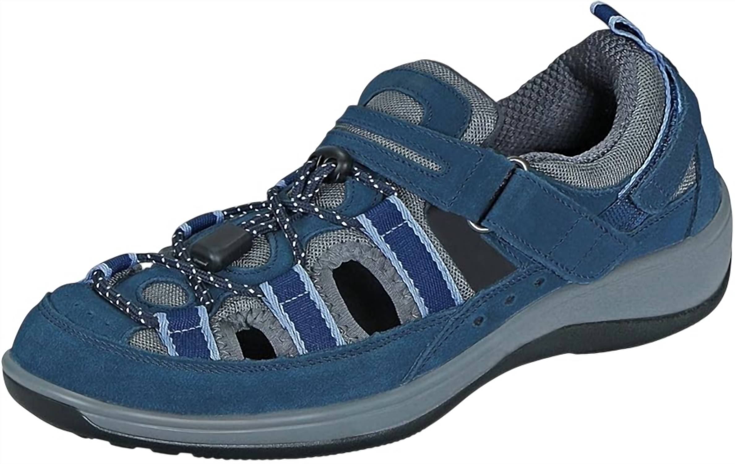 Orthofeet Women's Naples Strap Sandals in blue - women's sandal - alternate view