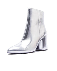 Qupid Women's Mod Heeled Booties - women's shoe - detail view