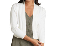 Carre Noir - Quarter Sleeve Bolero Shrug Top
