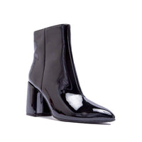 Qupid Women's Mod Heeled Booties in black - women's shoe