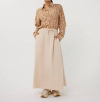 Esqualo - Abstract Print Button Down Blouse