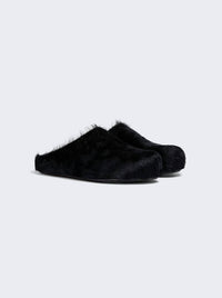 Marni - Men's Long Hair Calfskin Fussbett Sabot Shoes