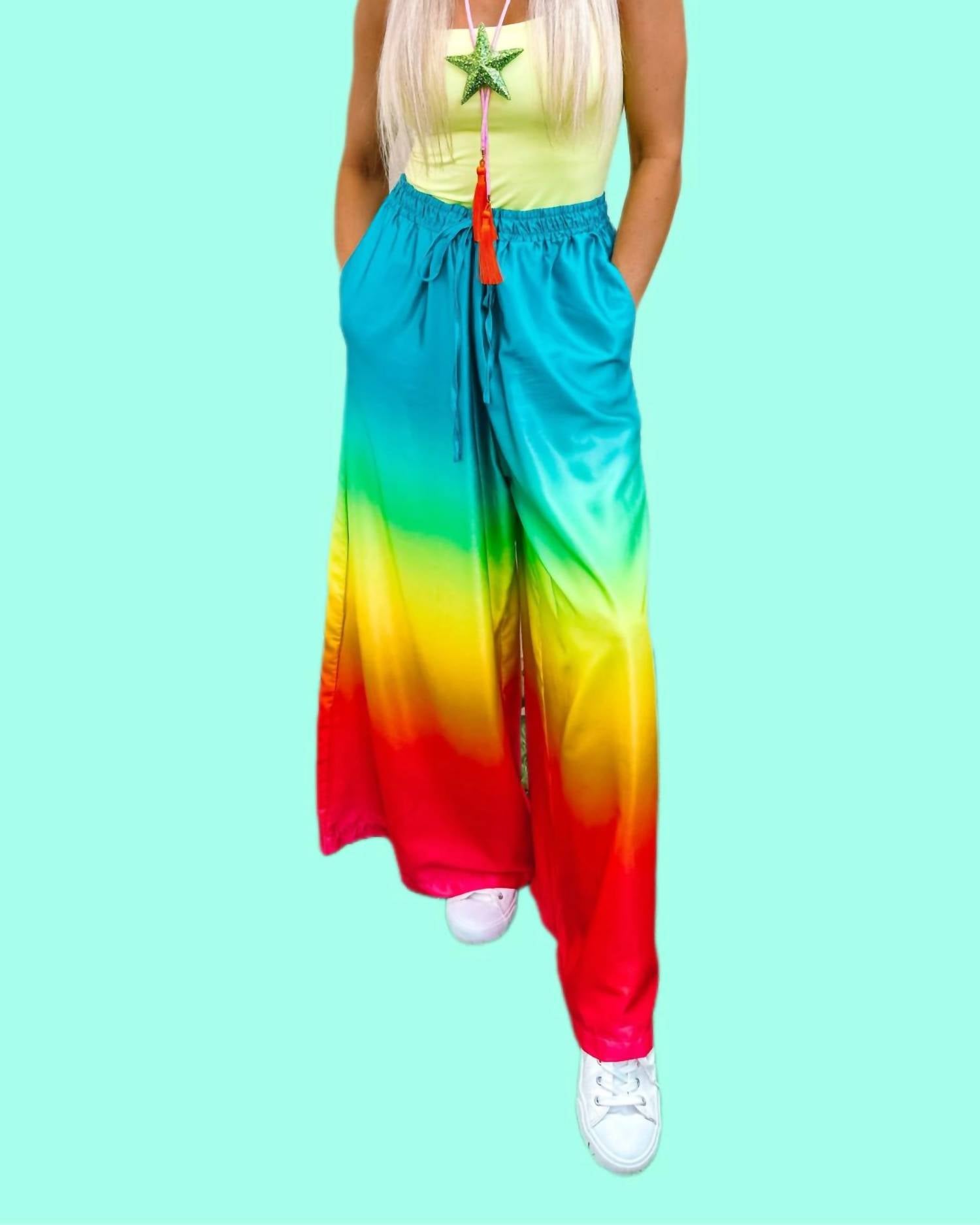 Burnt Toast/Emy Ave - Gradient Wide-leg Pants