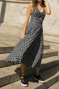 Guadalupe Design - Botanical Halter Midi Dress