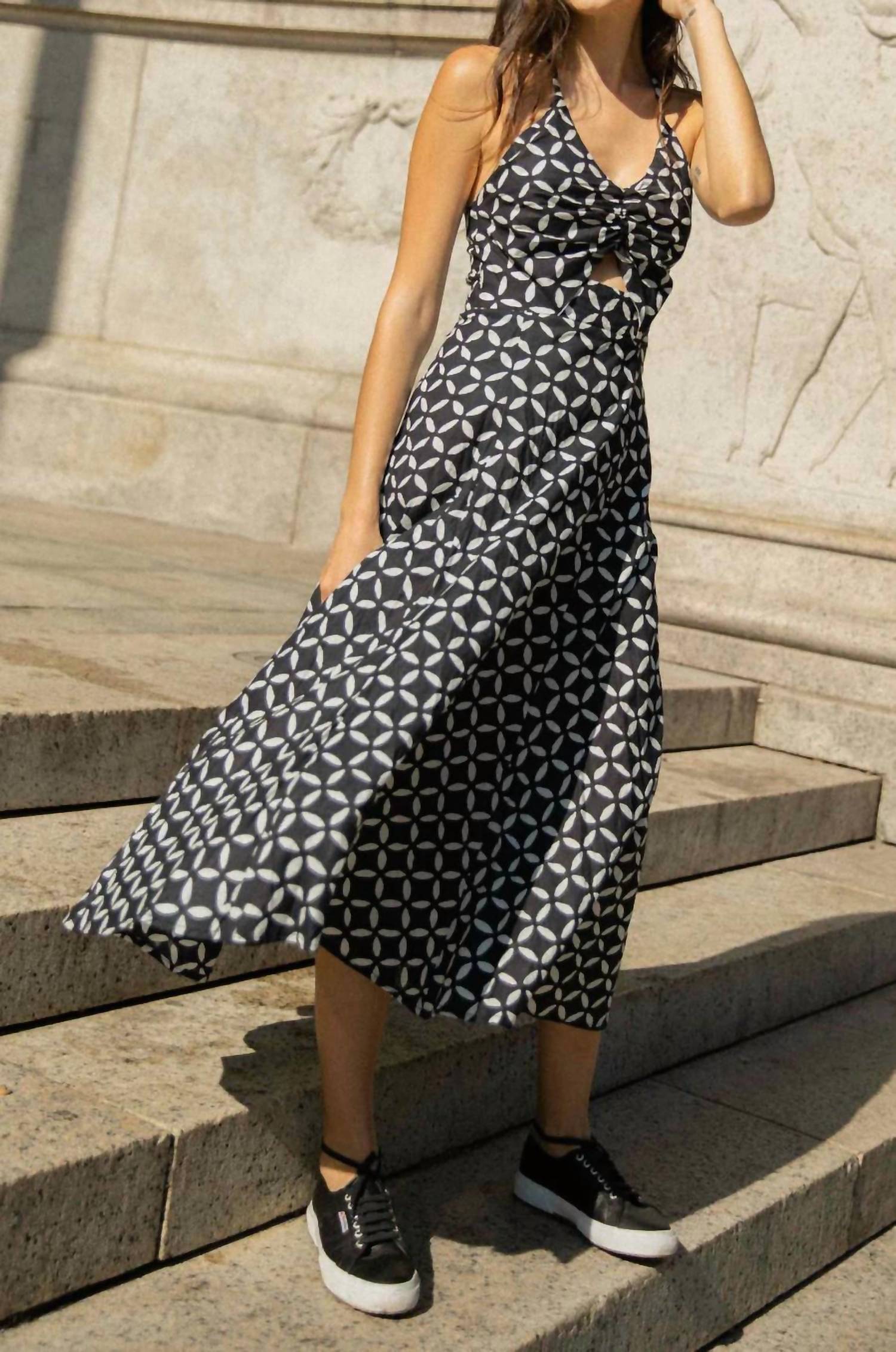 Guadalupe Design - Botanical Halter Midi Dress