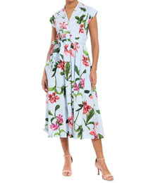 London Times - Rosemary Cotton Belted Shirt Dress