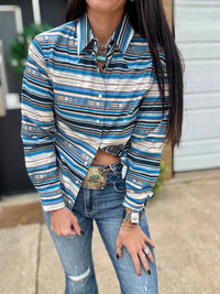 Lucky & Blessed - Fairport Serepe Pearl Snap Shirt