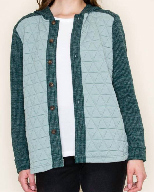 Staccato - Quilted Contrast Shacket