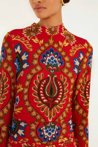 Farm Rio - Folk Tapestery Jersey Mini Dress