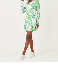 Lilly Pulitzer Eleni Half Zip Pullover Pullover in putting green poppyland - women's long sleeve top - view 4