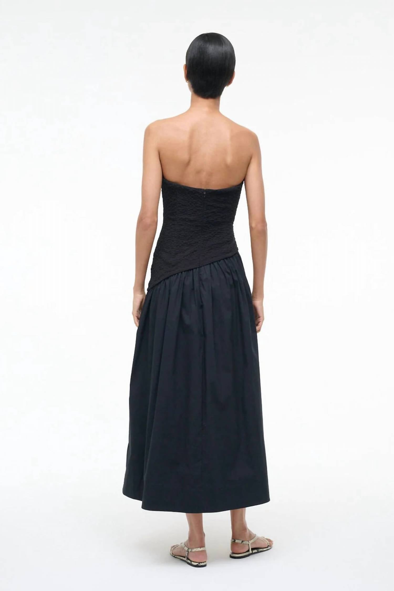 Staud - Nia Strapless Midi Dress