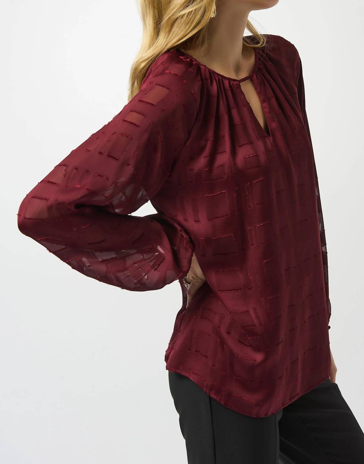 Joseph Ribkoff - Burnout Blouse