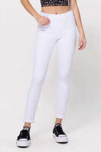 Cello - Mid Rise Pull On Crop Skinny Jeans