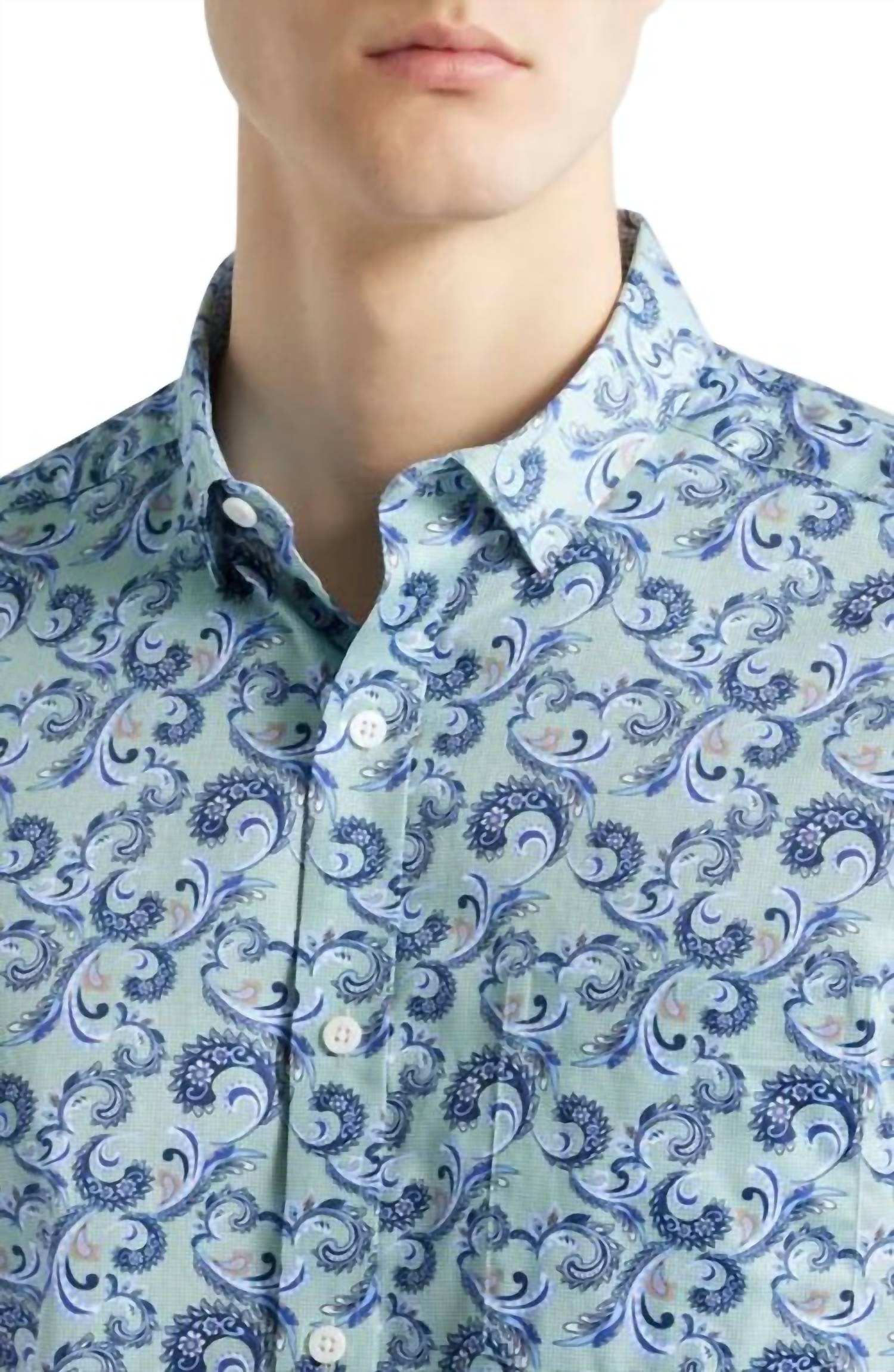 Johnston & Murphy - Check Paisley Swirls Shirt