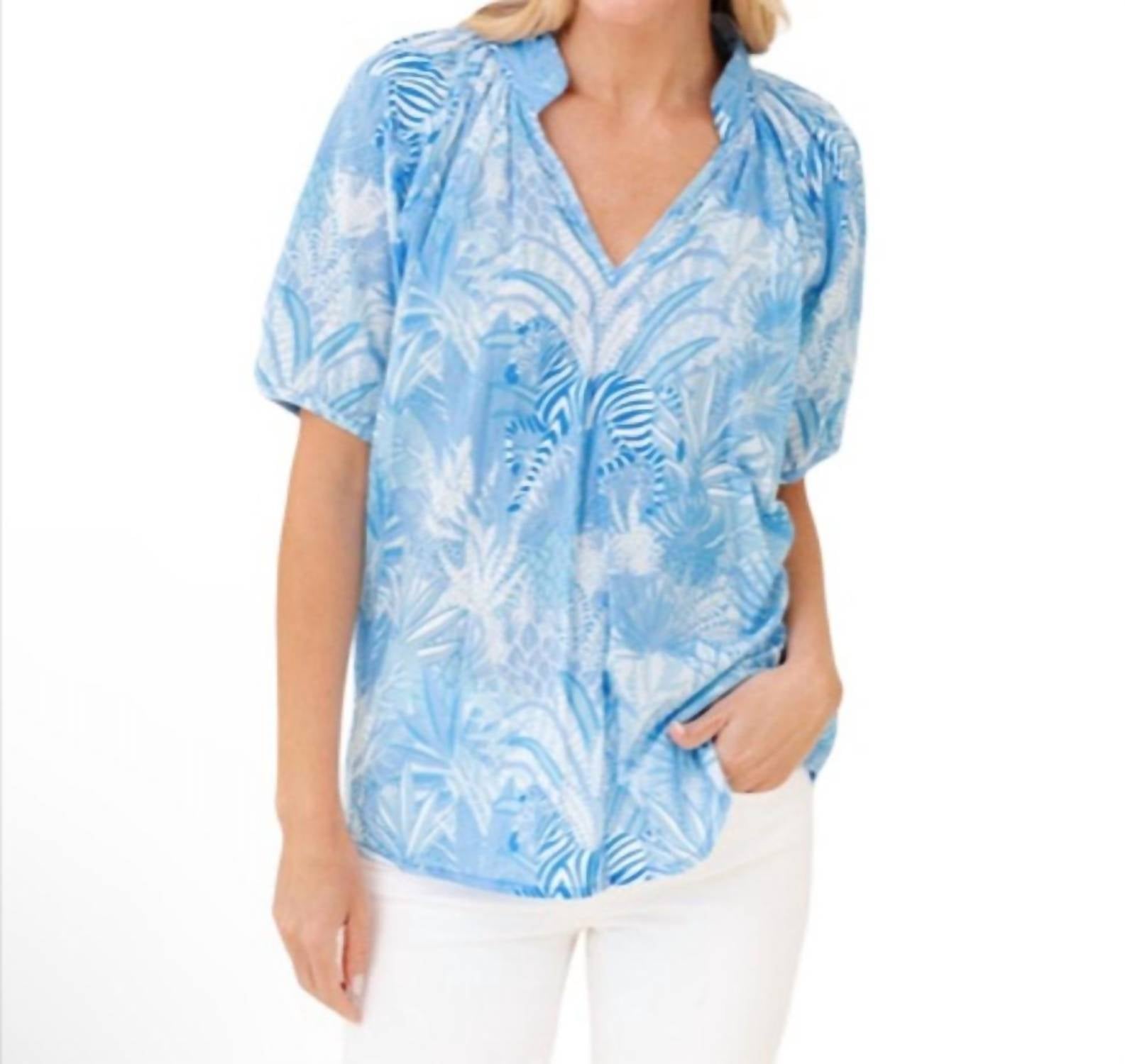 Sheridan French - Dana Zebra Blouse