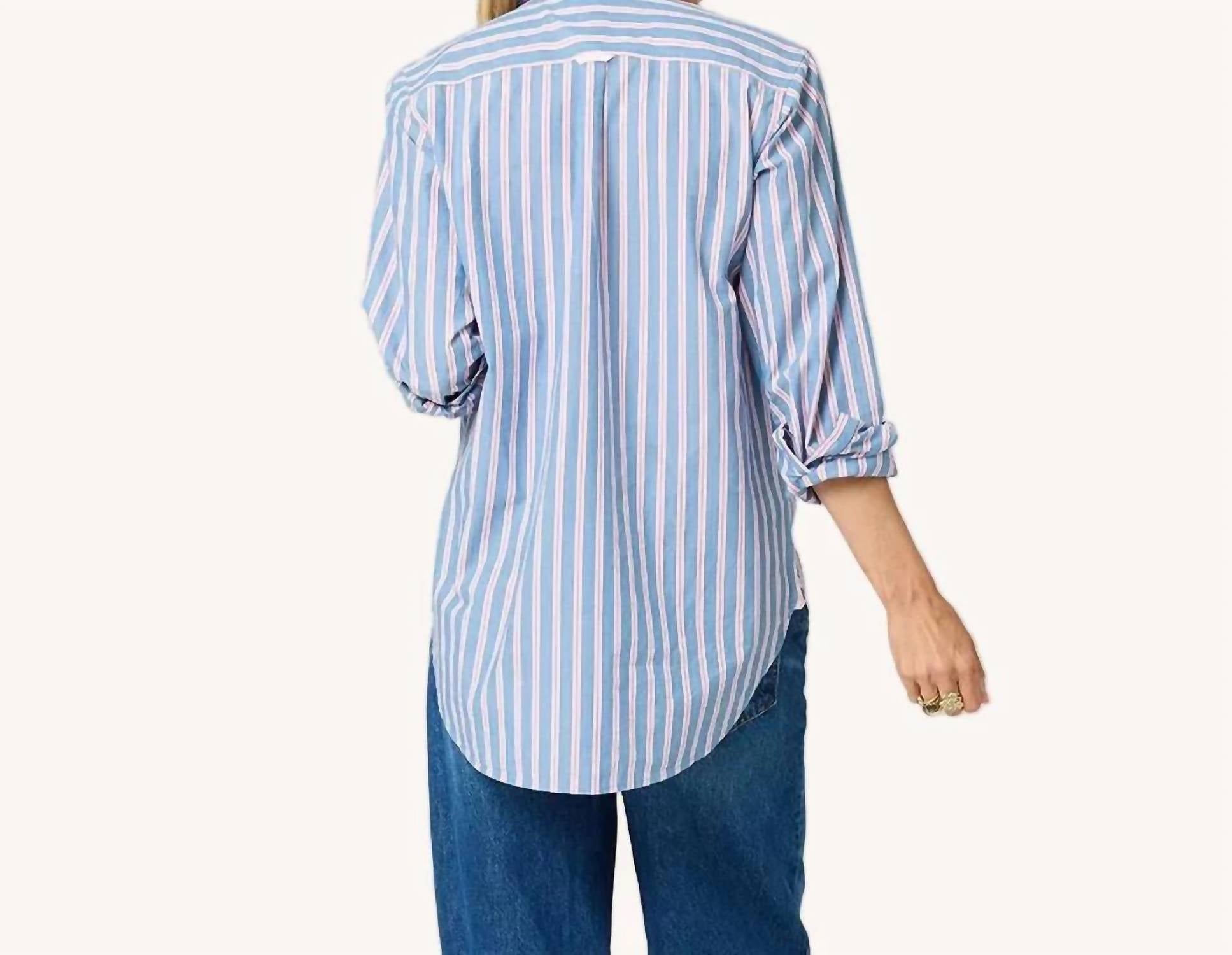 Kerri Rosenthal - Mia Ruffle Stripe Shirt