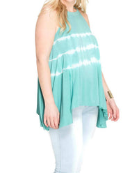 She + Sky - Sleeveless Tie Dye Tank