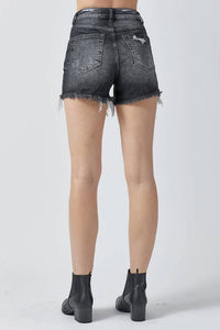 Trendsi - Remi Plus High Rise Distressed Shorts