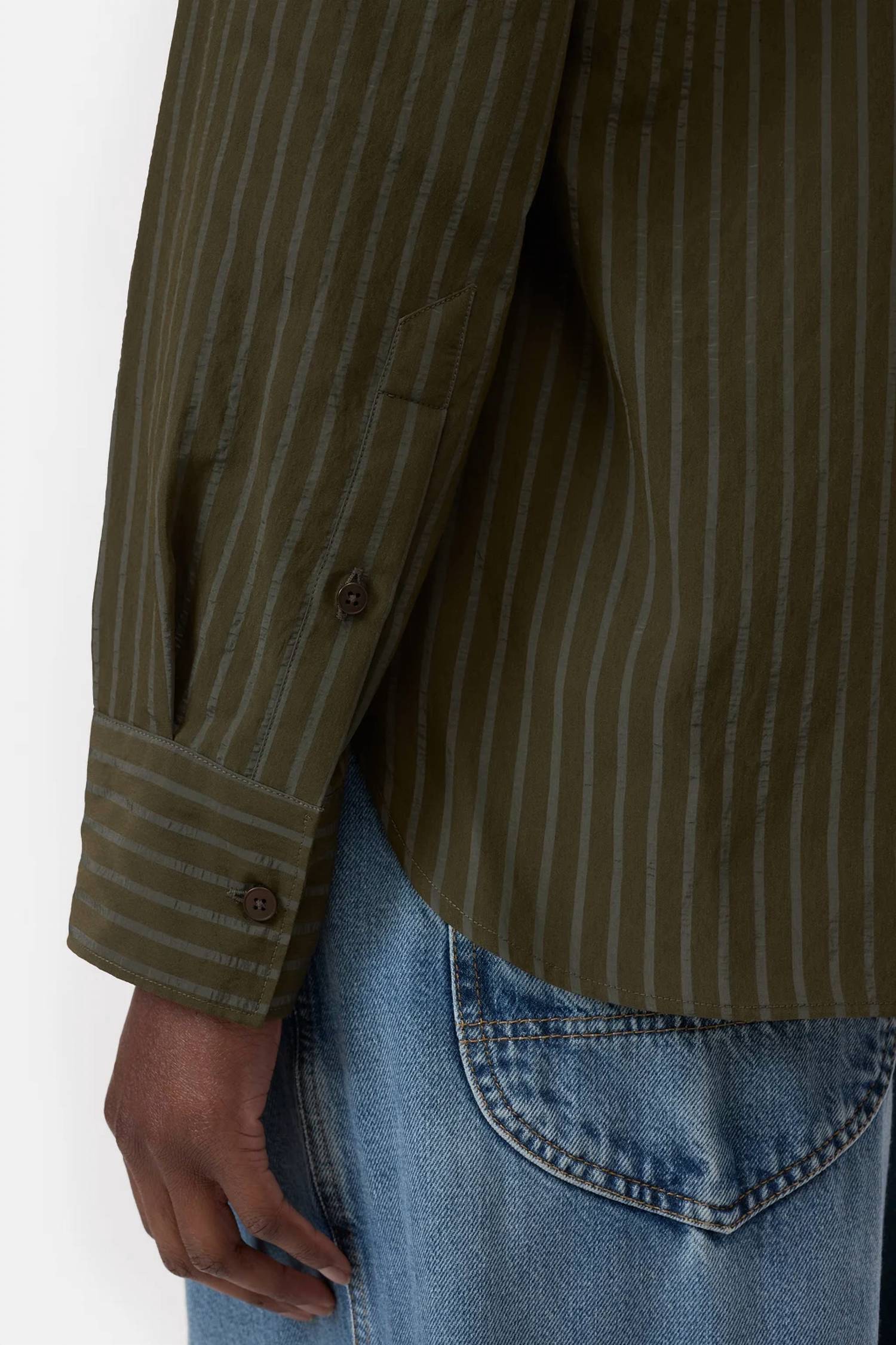 Closed - asymmetric evening shirt