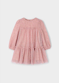 Mayoral - Girls Printed Tulle Dress