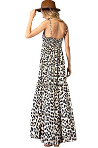 Ee:Some - Carmen Animal Print Lace Maxi Dress
