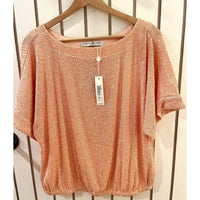 Trina Turk - Sequin Short Sleeve Blouse