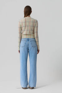 Guest In Residence - Shrunken Check Crew Sweater