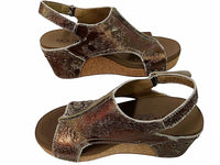 Corkys Footwear Women's Pasture Wedge Sandals in bronze - women's shoe - detail view