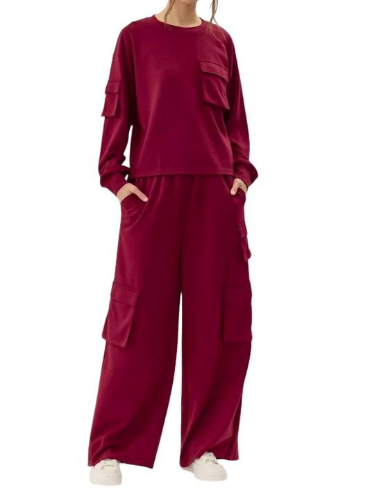 Jodifl - Athletic Top and Cargo Pant Set