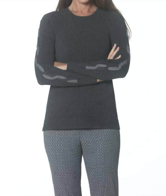 J'Envie/Eli - CABLED CREWNECK SWEATER