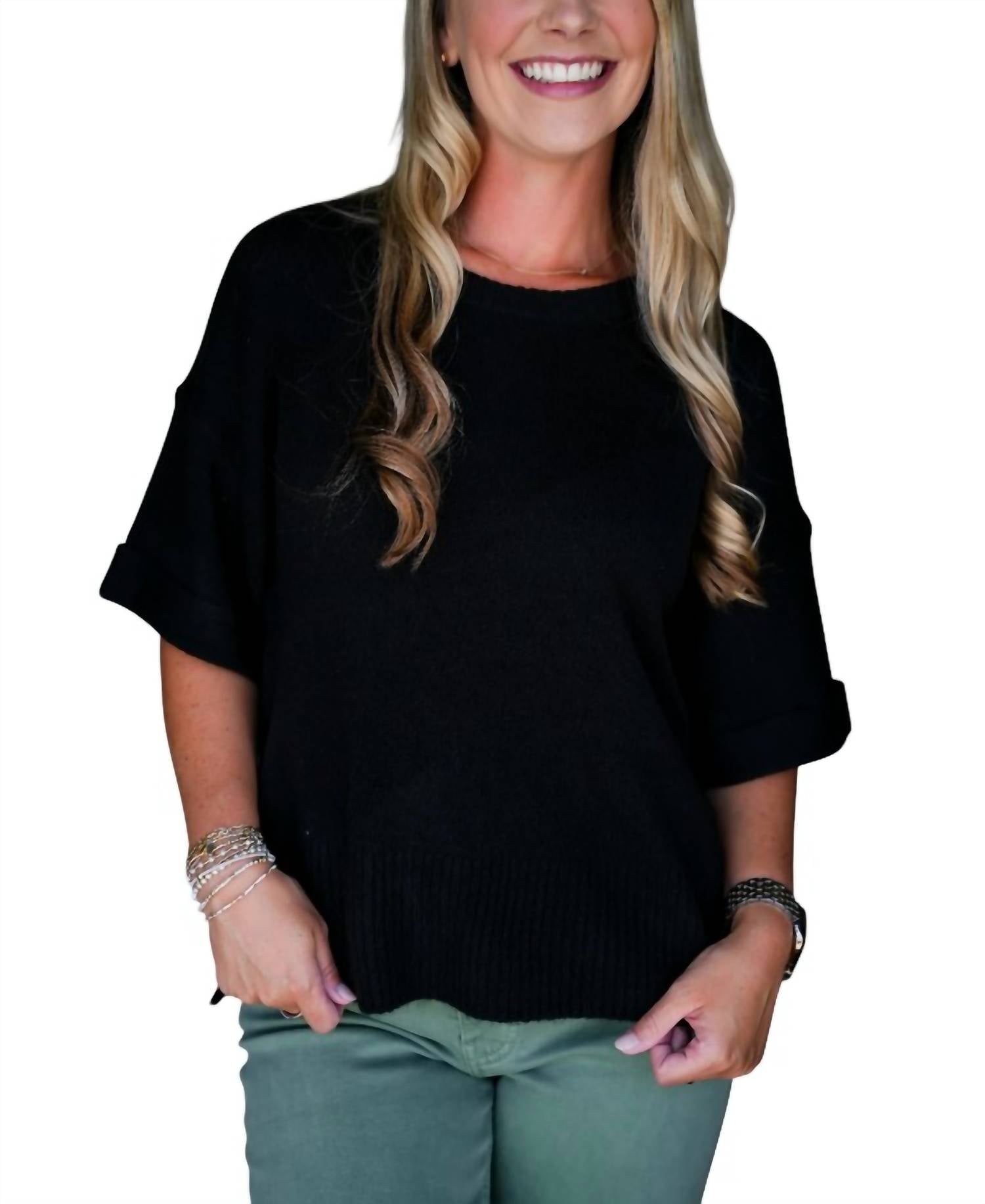 Another Love - Catrina Short Sleeve Sweater