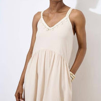 Apricot - Shell Detail Midmaxi Dress