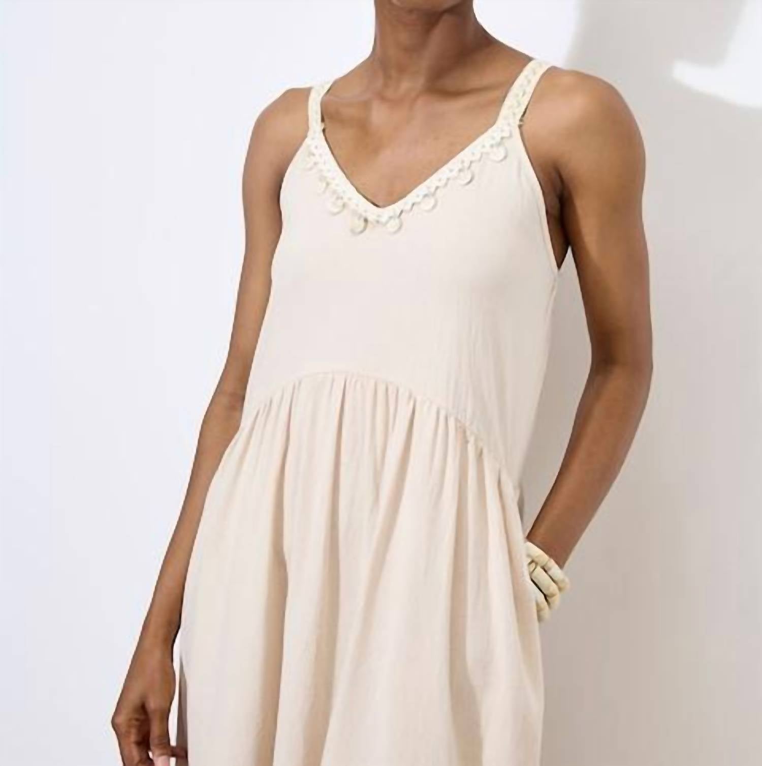 Apricot - Shell Detail Midmaxi Dress