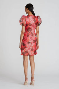 Theia - Sybille Puff Sleeve Mini Dress