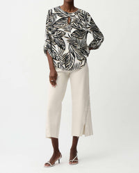 Joseph Ribkoff - Georgette Tropical Print Boxy Top