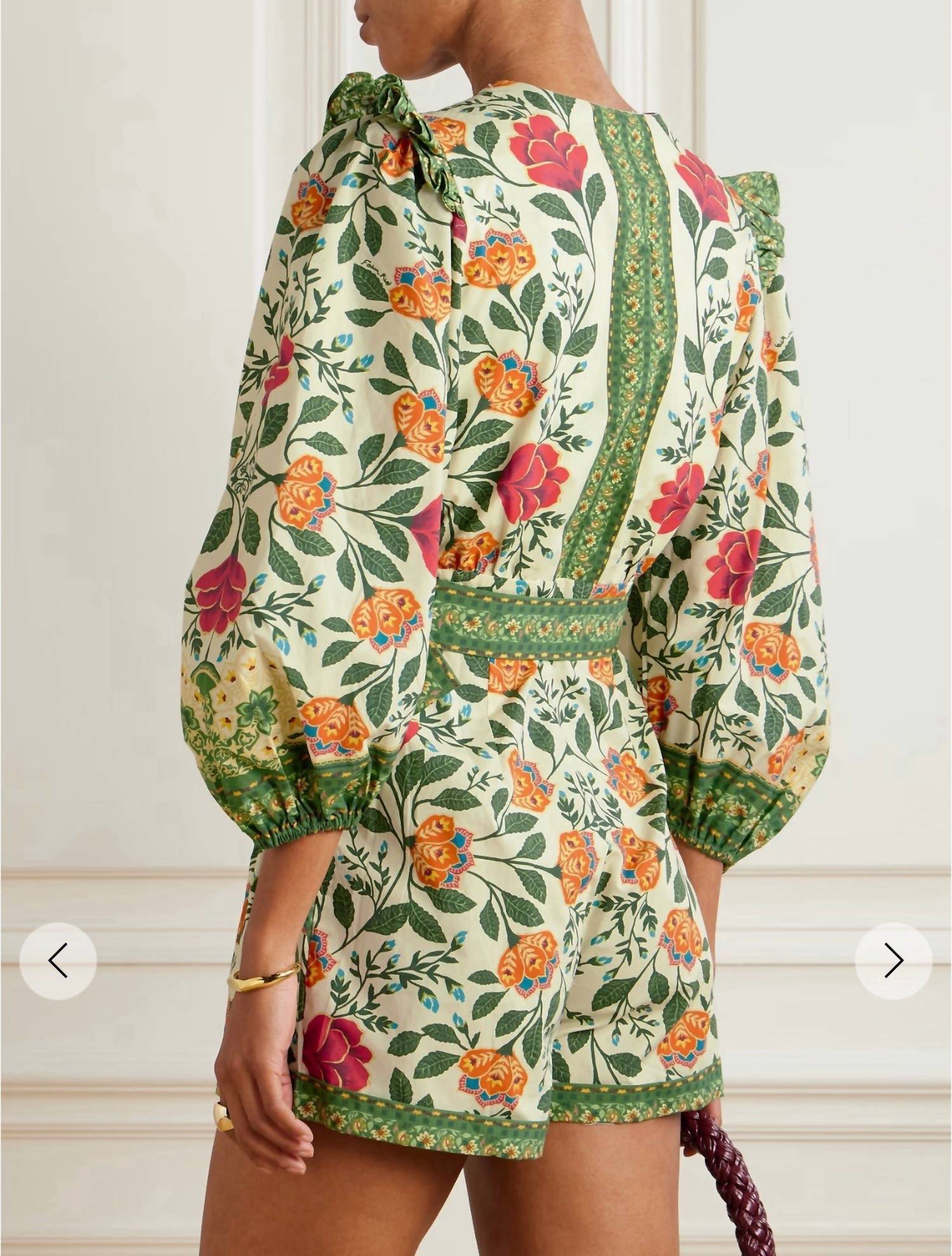 Farm Rio - GAARDEN TAPESTRY SAND ROMPER