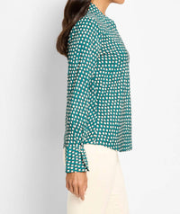 Nic + Zoe - Shadow Dot Long Sleeve Top
