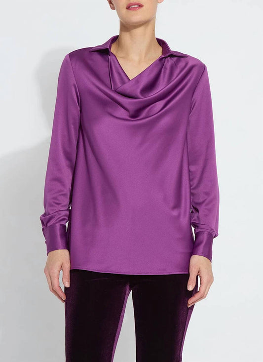 Lysse - Satin Cowl Neck Blouse