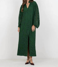 Emily McCarthy Fiona Dress in eden green - women's dress