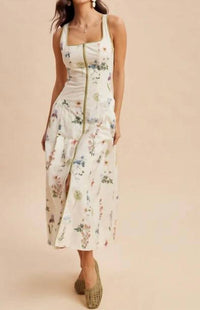 In-Loom - Contrast Floral Maxi Dress